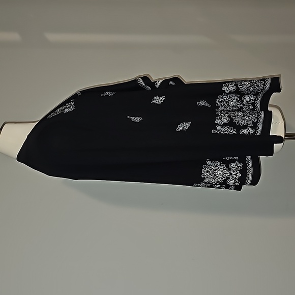 Cupio long sleeved open sweater black & white soft & Comfy NWT - Picture 5 of 13